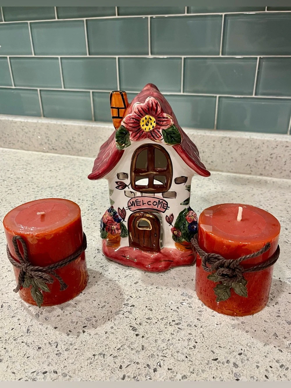Fall 'Happy Harvest' Orange, Rust, Brown Décor Home Accents